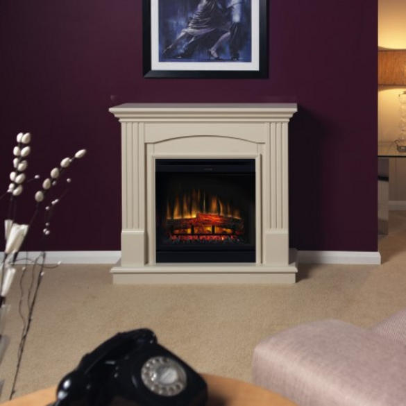 Mantel with Electric Fireplace