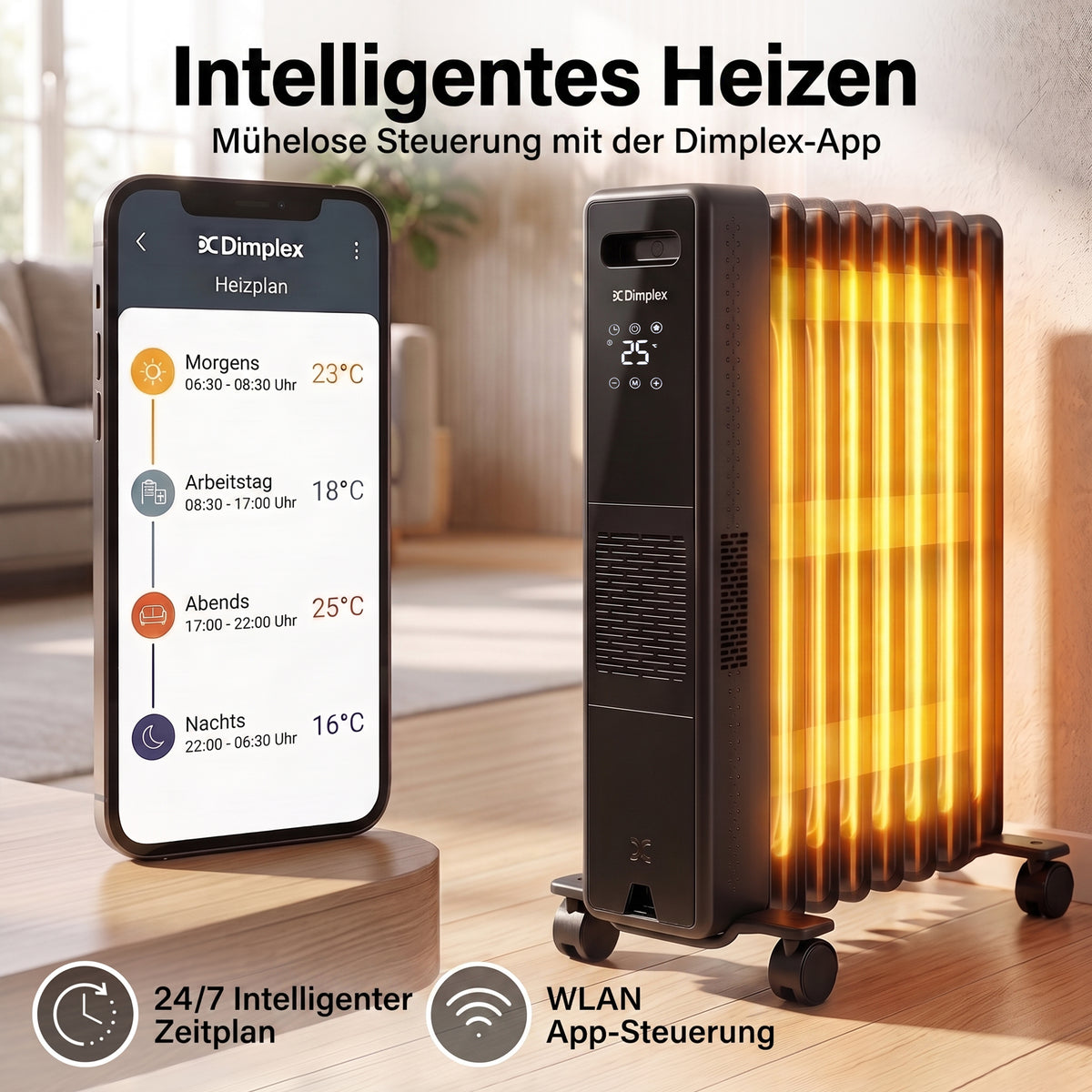 Eco Edge mobiler elektrischer Heizkörper