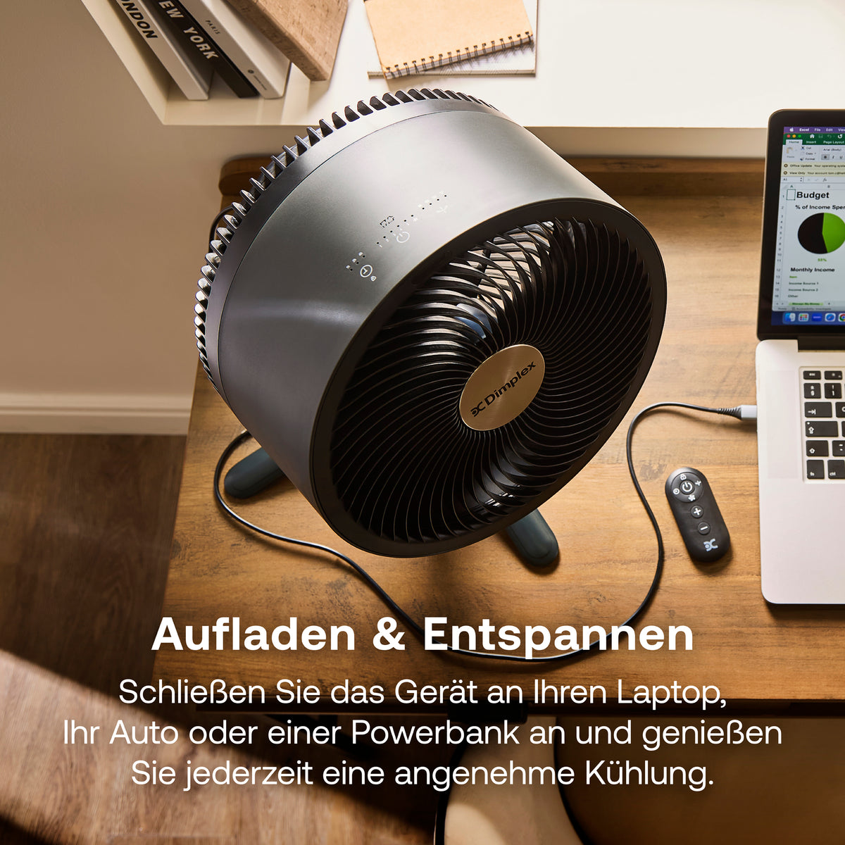DuoCool Smart 2-in-1 kabelloser Standventilator