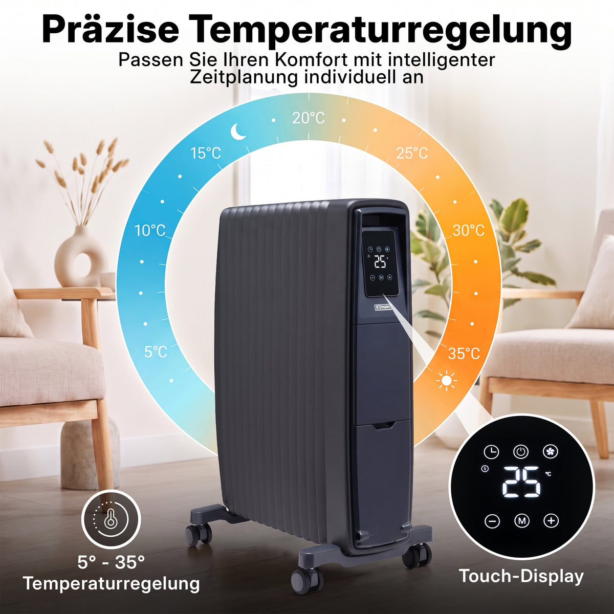 EvoRad mobiler elektrischer Heizkörper
